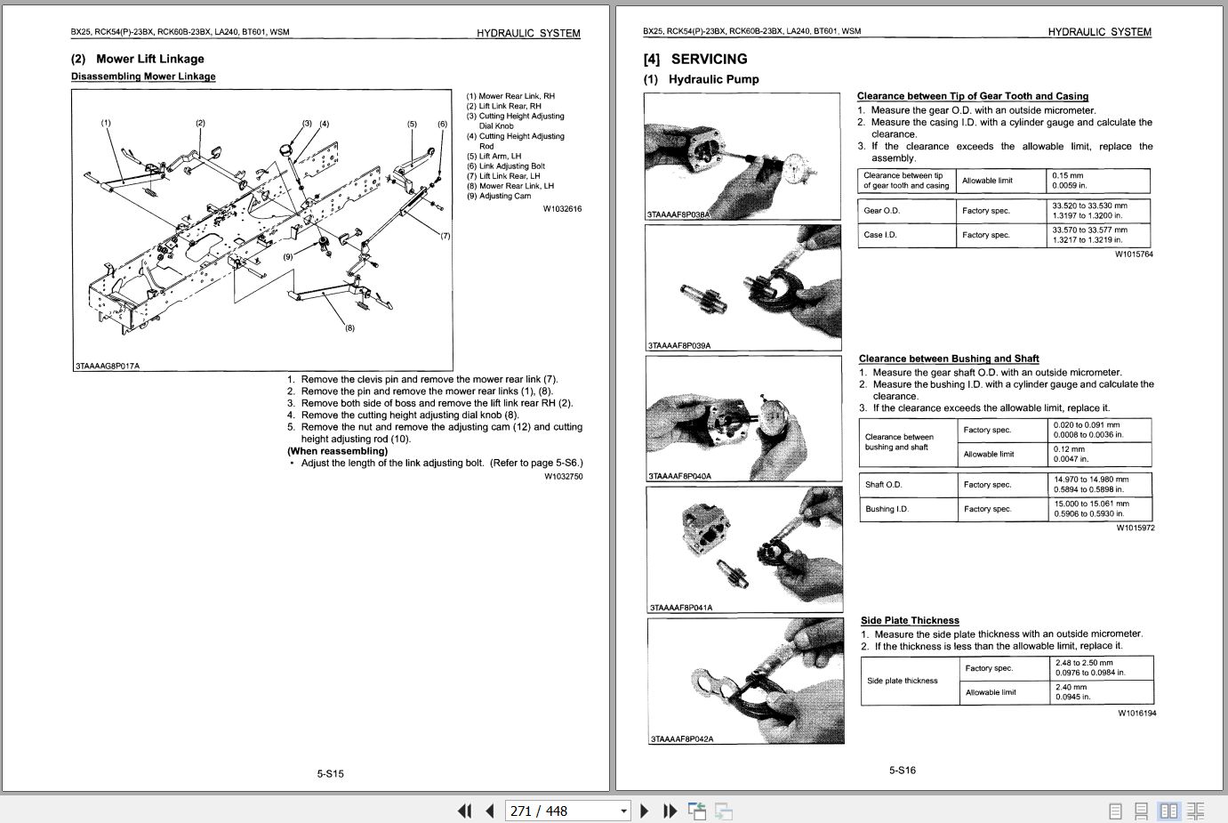 Kubota Tractor BX25 Workshop Manual (2)