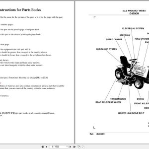 Kubota Tractor G4200H Parts Manual (1)