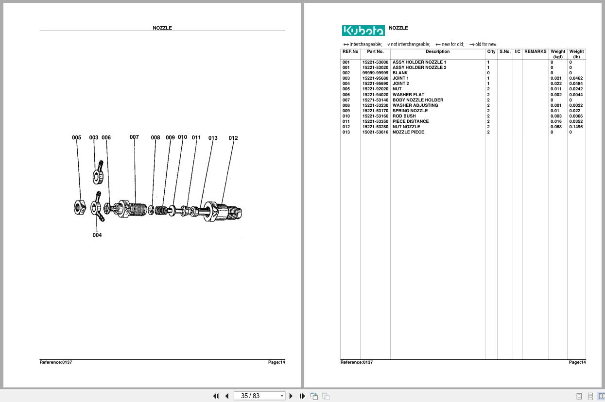 Kubota Tractor L175 Parts Manual (2)