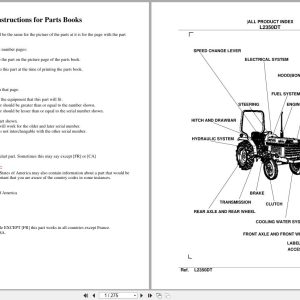 Kubota Tractor L2350DT Parts Manual (1)