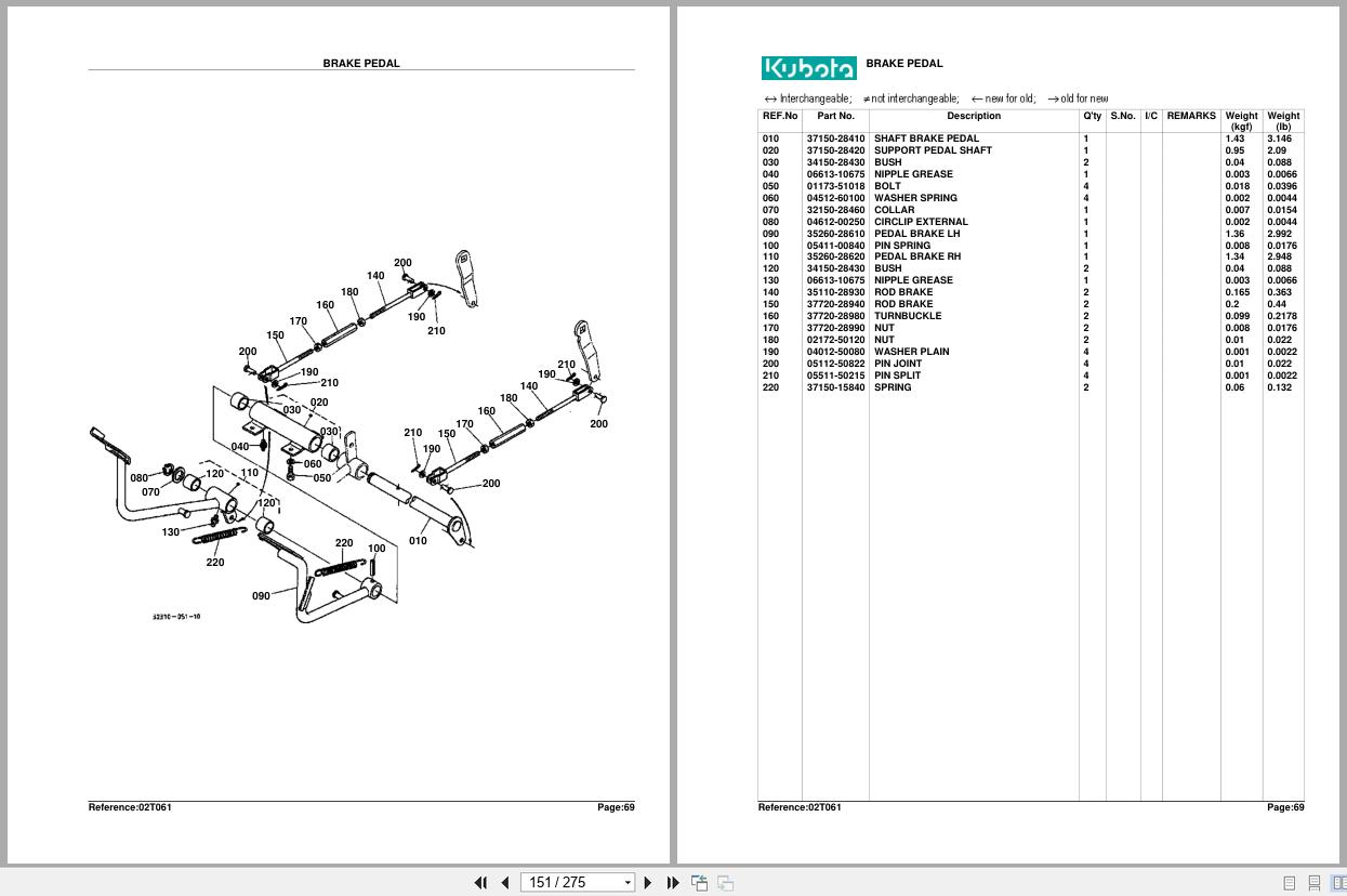 Kubota Tractor L2350DT Parts Manual (2)