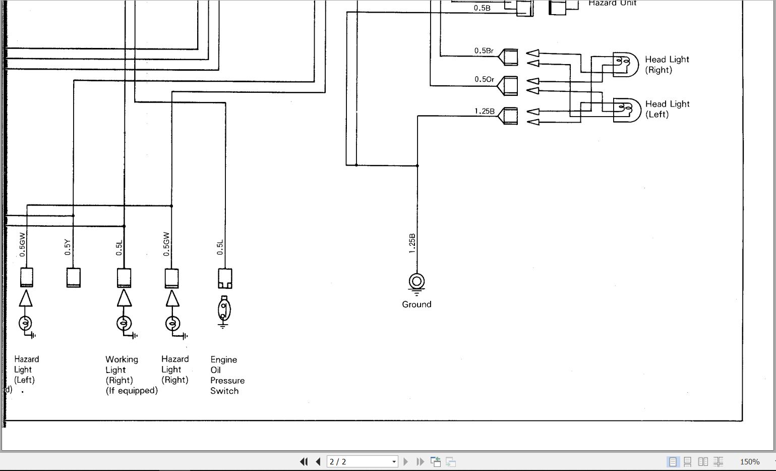 Kubota Tractor L2500F Wiring Diagrams (1)