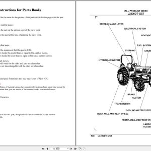 Kubota Tractor L3300DT GST Parts Manual (1)
