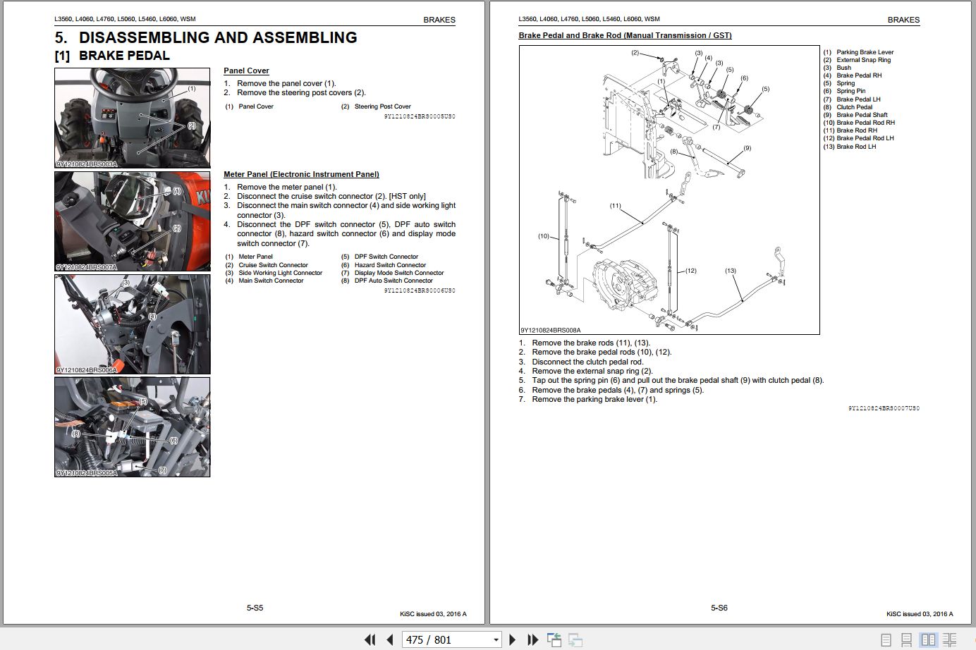 Kubota Tractor L3560 to L6060 Workshop Manual 9Y111 08242 2016 (2)