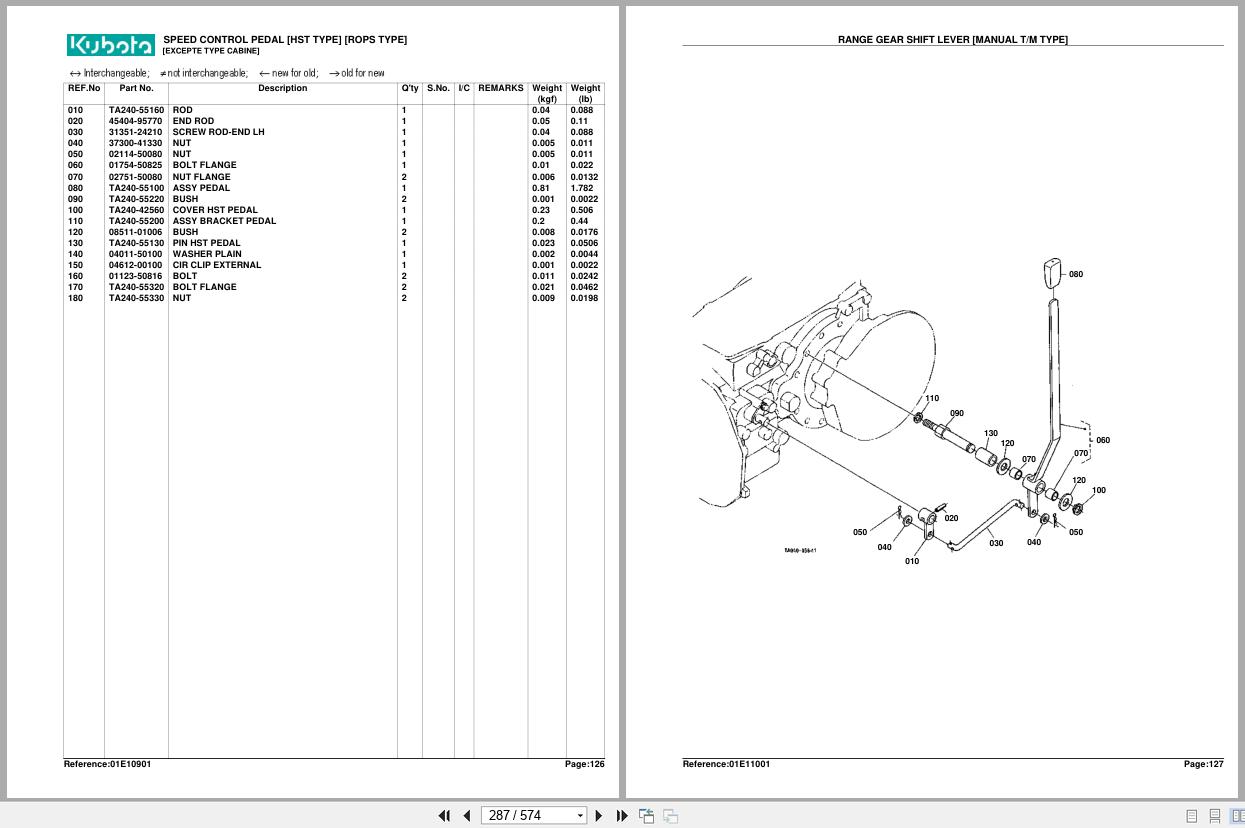 Kubota Tractor L3710DT L3710GST L3710HST Parts Manual (2)