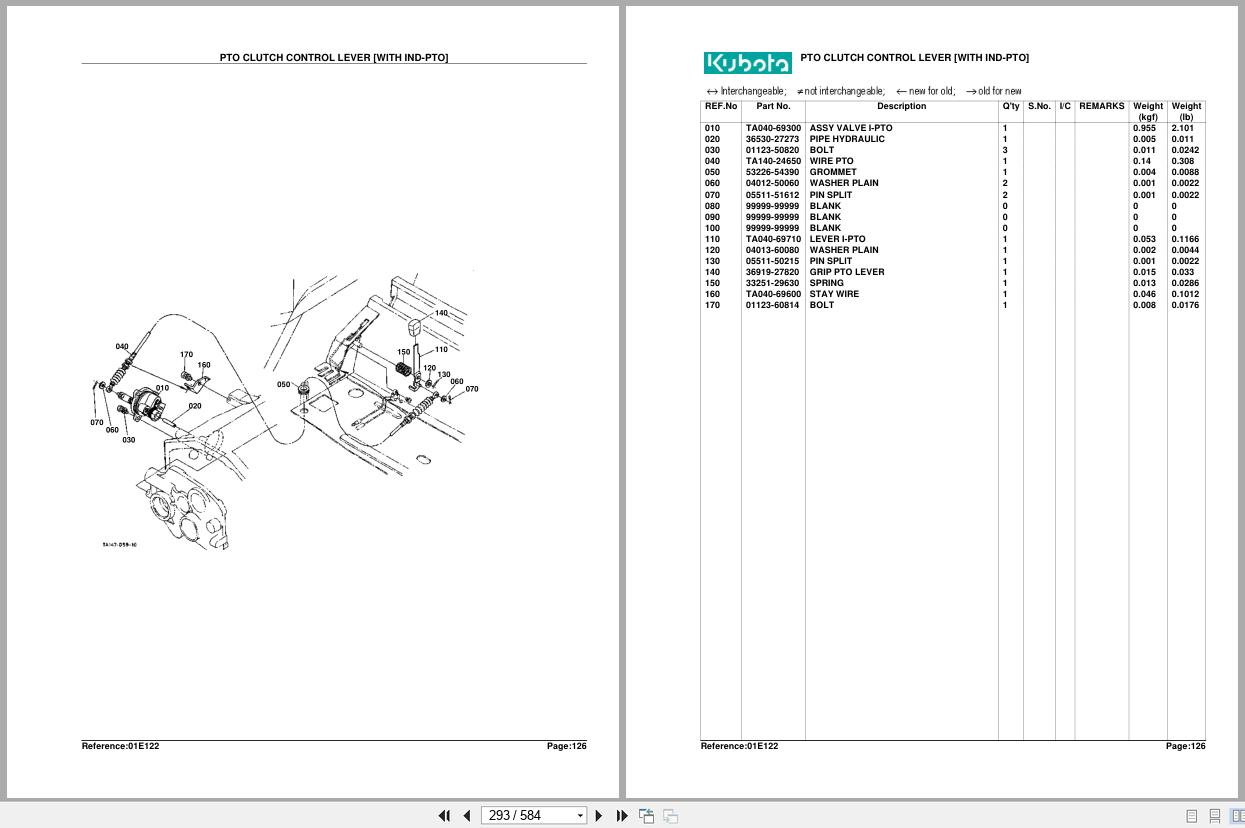 Kubota Tractor L4310DT GST HST CAB Parts Manual (2)