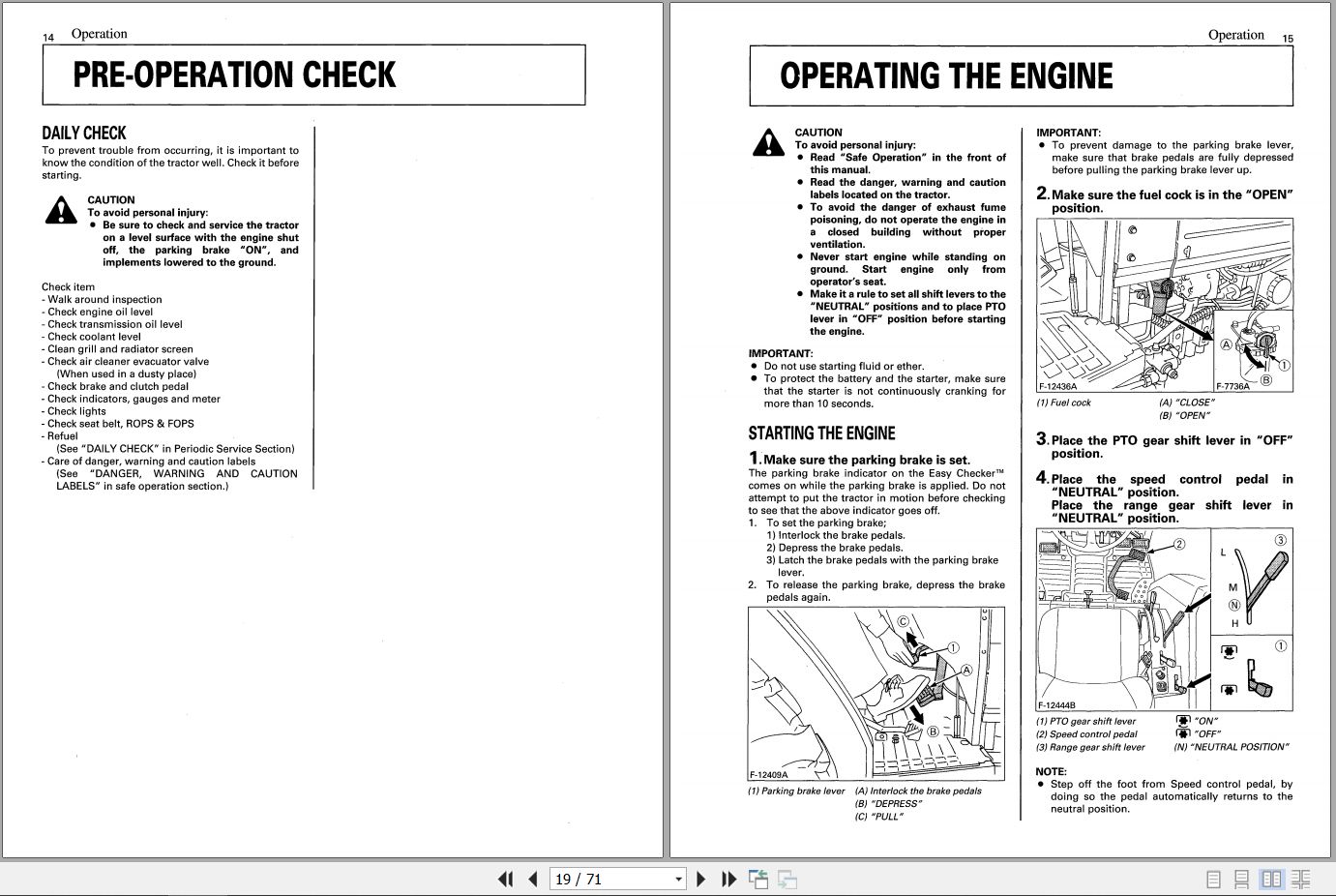 Kubota Tractor L48 Operators Manual 32771 1971 3 (2)