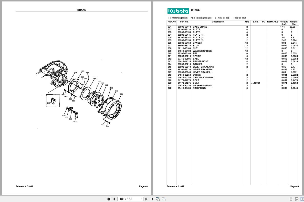 Kubota Tractor M5500DT Parts Manual (2)