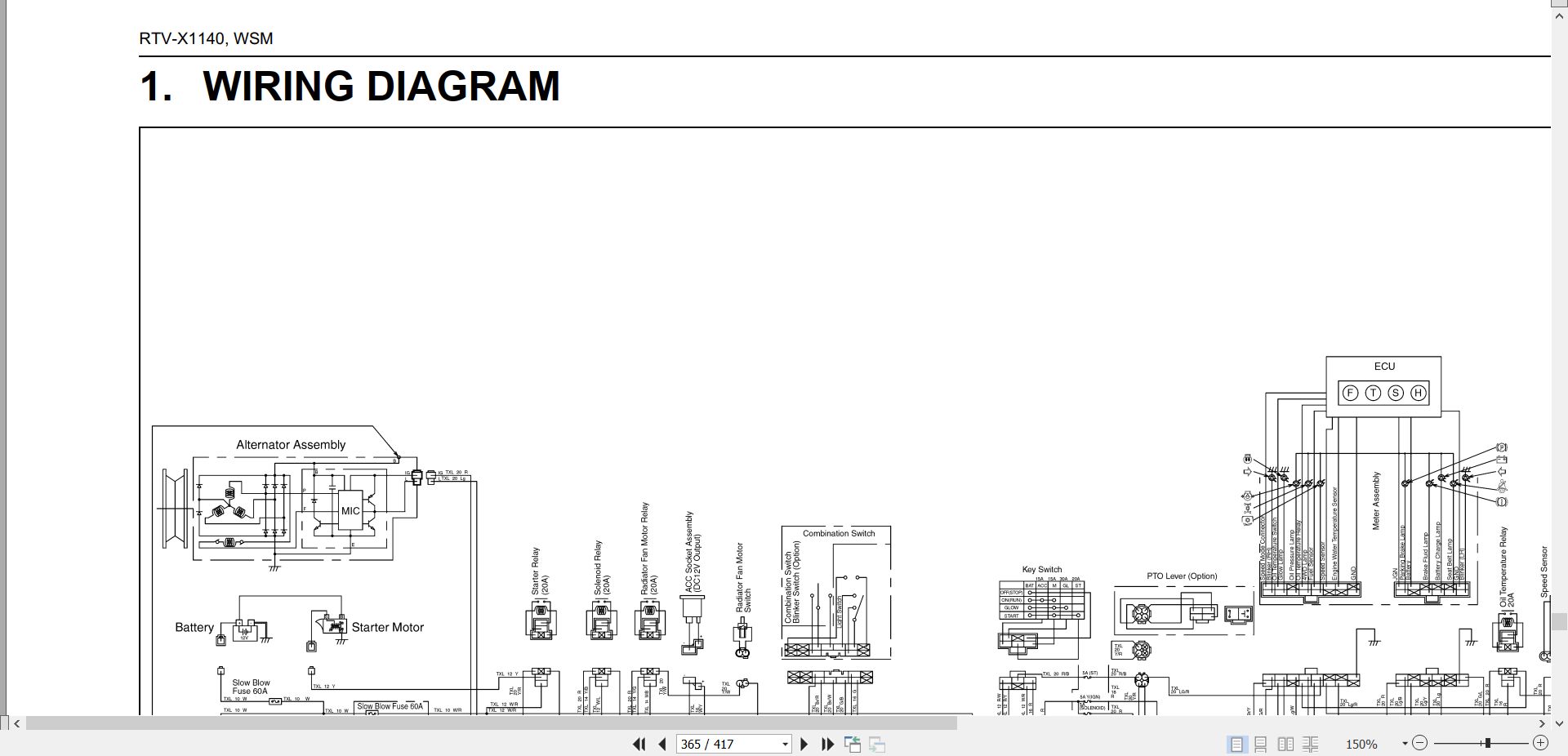 Kubota Utility Vehicle RTV X1140 Workshop Manual 9Y111 09960 2015 (3)