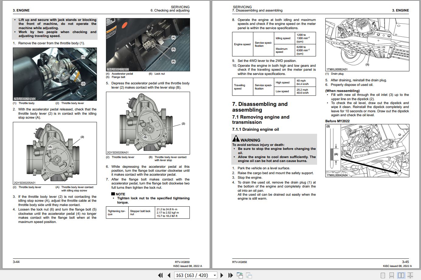 Kubota Utility Vehicle RTV XG850 Workshop Manual 9Y111 18026 2022 (2)