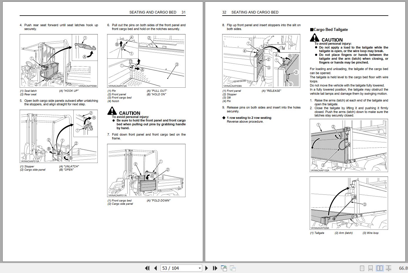 Kubota Utility Vehicle RTV1140CPX Operators Manual K7611 7121 5 2009 (2)