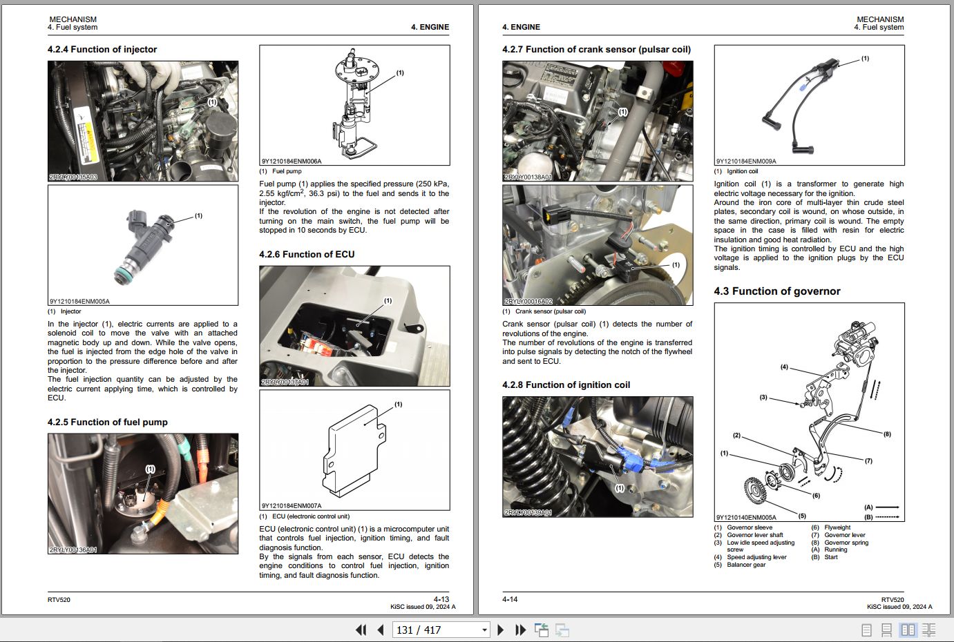 Kubota Utility Vehicle RTV520 Workshop Manual 9Y111 21534 2024 (2)