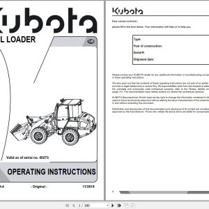 Kubota Wheel Loader R065 Operating Instructions R5515 8135 4 2015 (1)