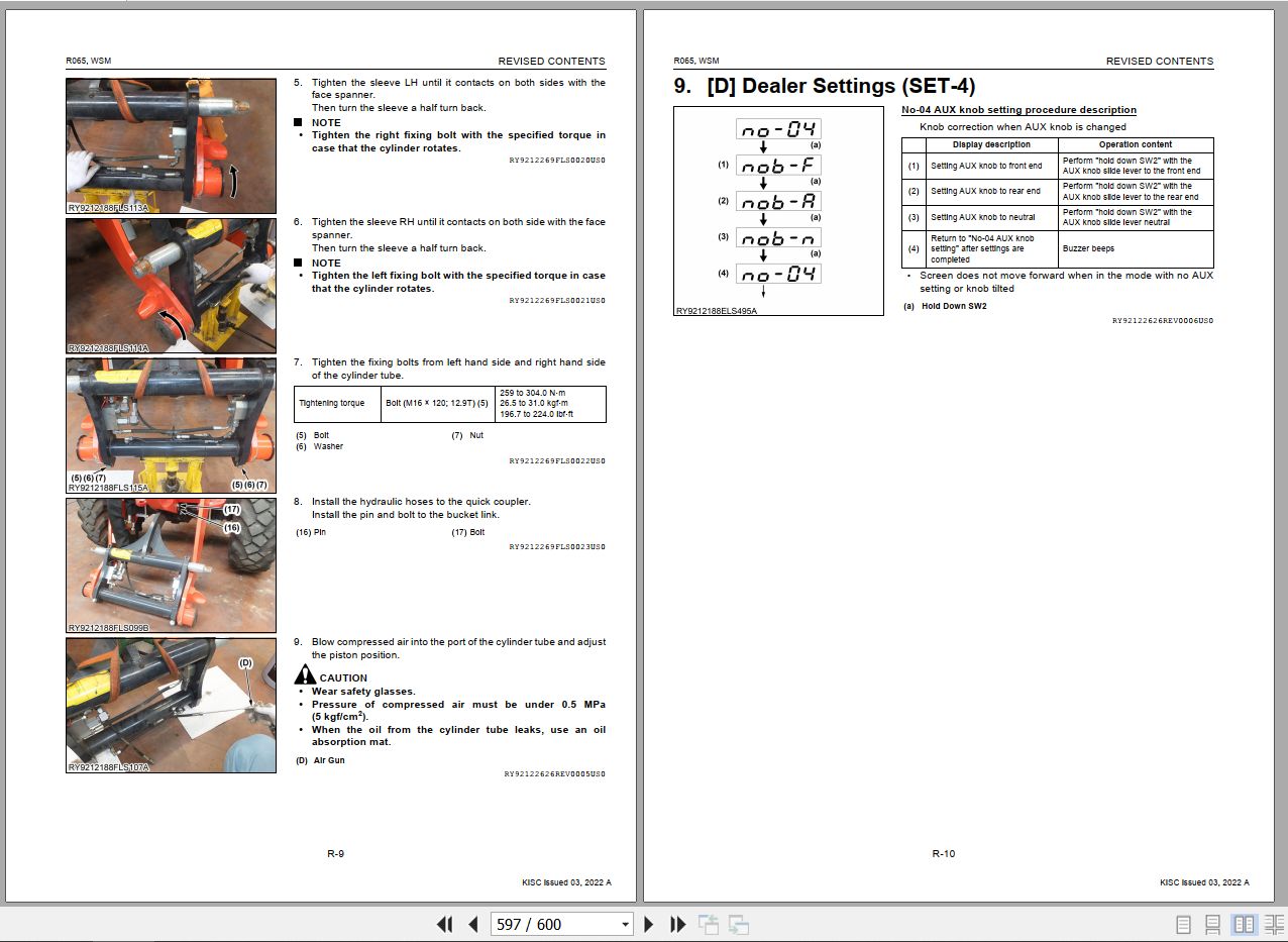 Kubota Wheel Loader R065 Workshop Manual RY911 22626 2022 (3)