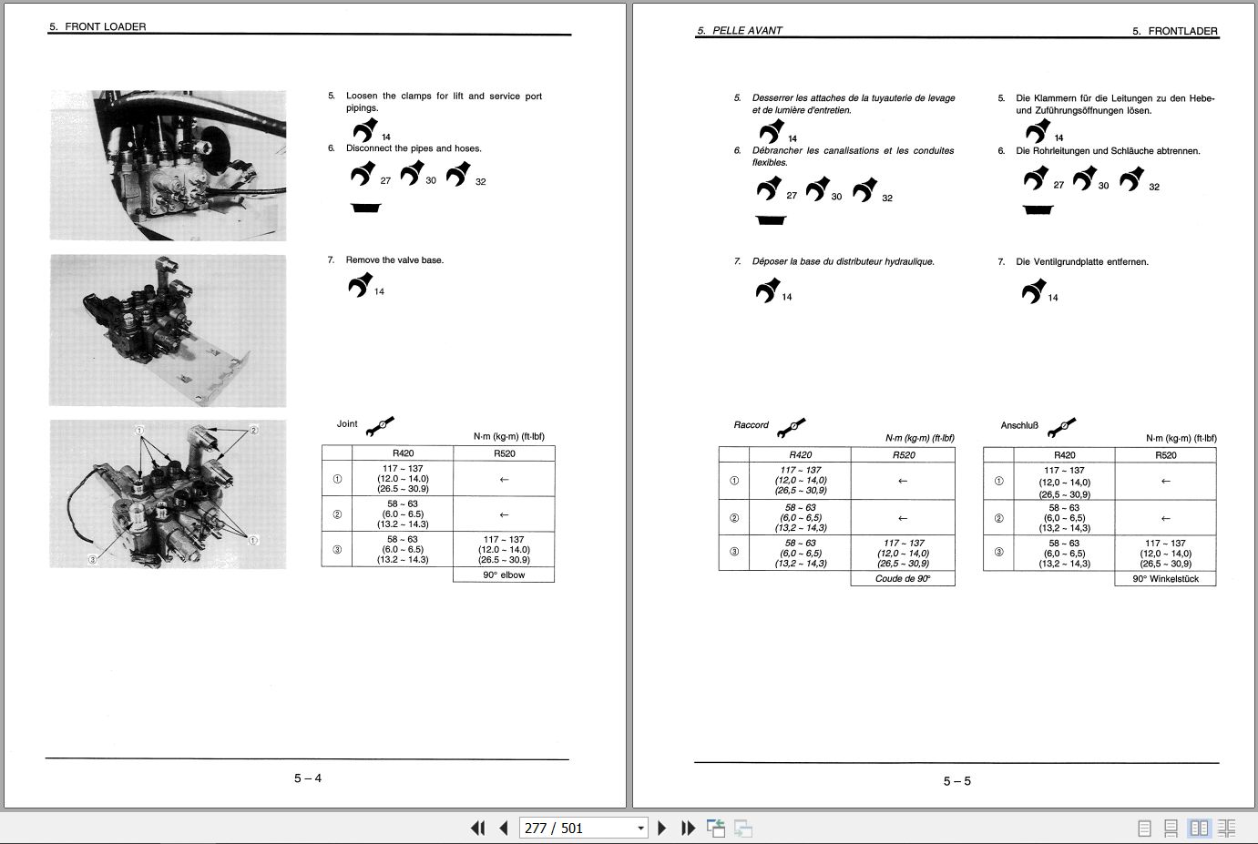 Kubota Wheel Loader R420B R520B Workshop Manual 97899 60433 2004 (2)
