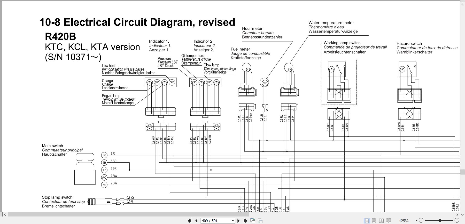Kubota Wheel Loader R420B R520B Workshop Manual 97899 60433 2004 (3)