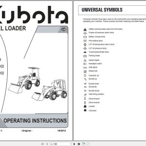 Kubota Wheel Loader R420a R520a Operating Instructions R2711 8135 1 2012 (1)