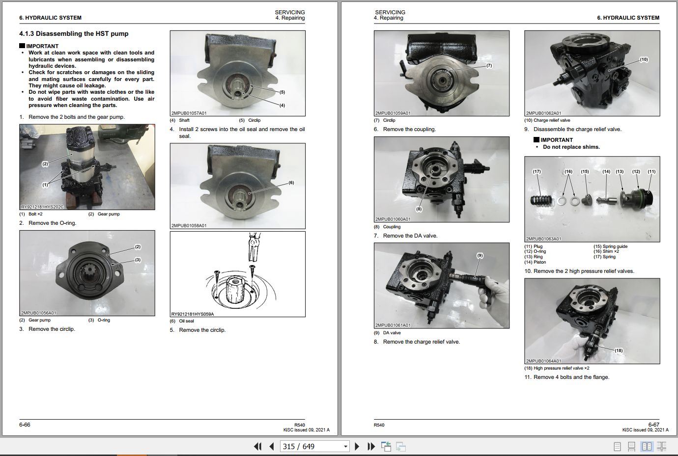Kubota Wheel Loader R540 Workshop Manual RY911 29302 2021 (2)