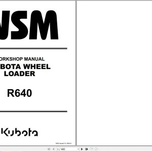Kubota Wheel Loader R640 Workshop Manual RY911 29596 2024 (1)
