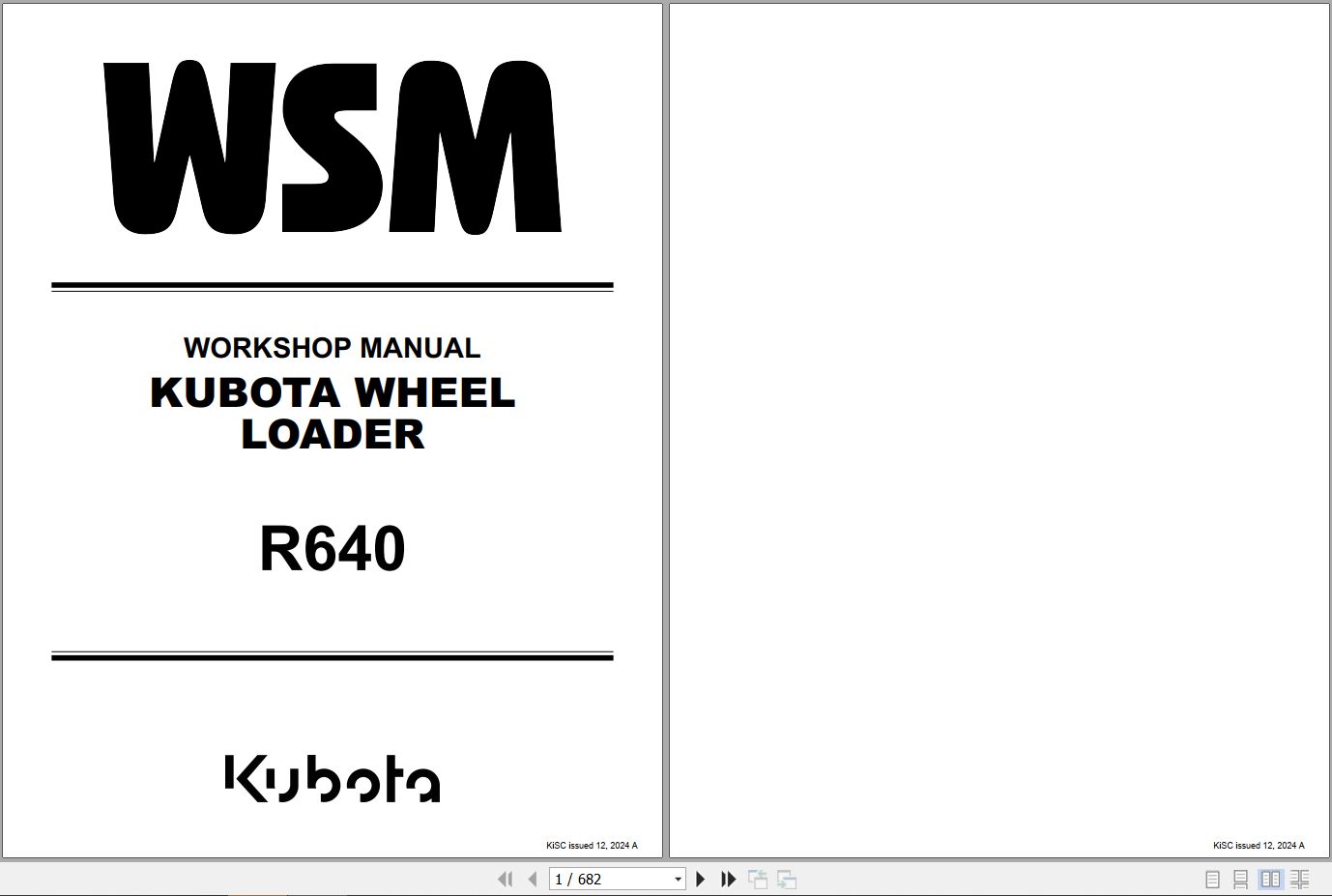 Kubota Wheel Loader R640 Workshop Manual RY911 29596 2024 (1)