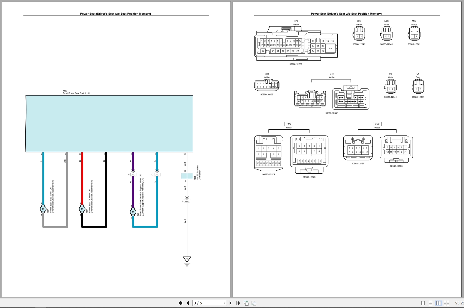 Lexus RZ 450e 2024 AWD Electrical Schematic (2)