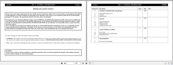 Link Belt Articulated Truck D16 Shop Manual (1)