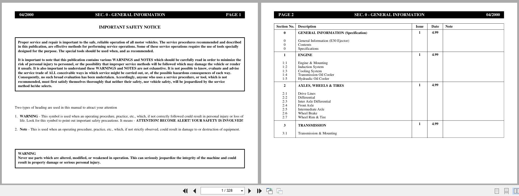 Link Belt Articulated Truck E30 Workshop Manual (1)