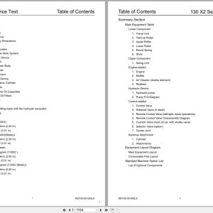 Link Belt Excavator 130X2 Shop Manual Hydraulic And Electrical Schematic (1)