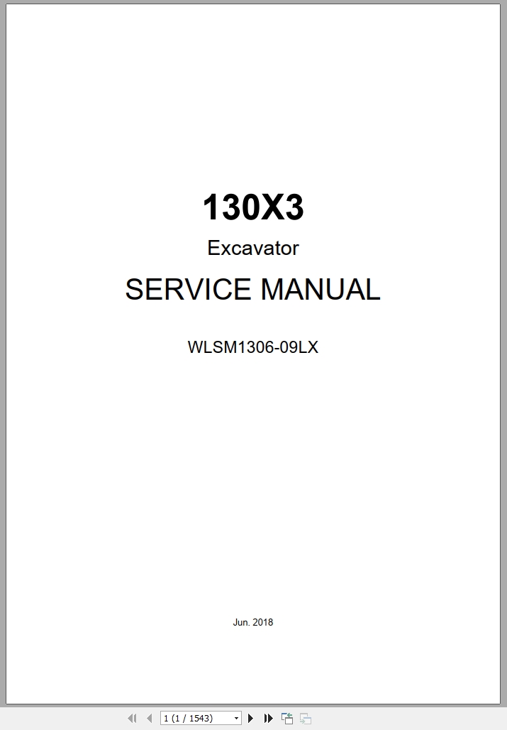 Link Belt Excavator 130X3 Service Manual Hydraulic And Electrical Schematic (1)