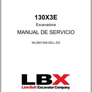 Link Belt Excavator 130X3E Service Manual Hydraulic And Electrical Schematic ES (1)