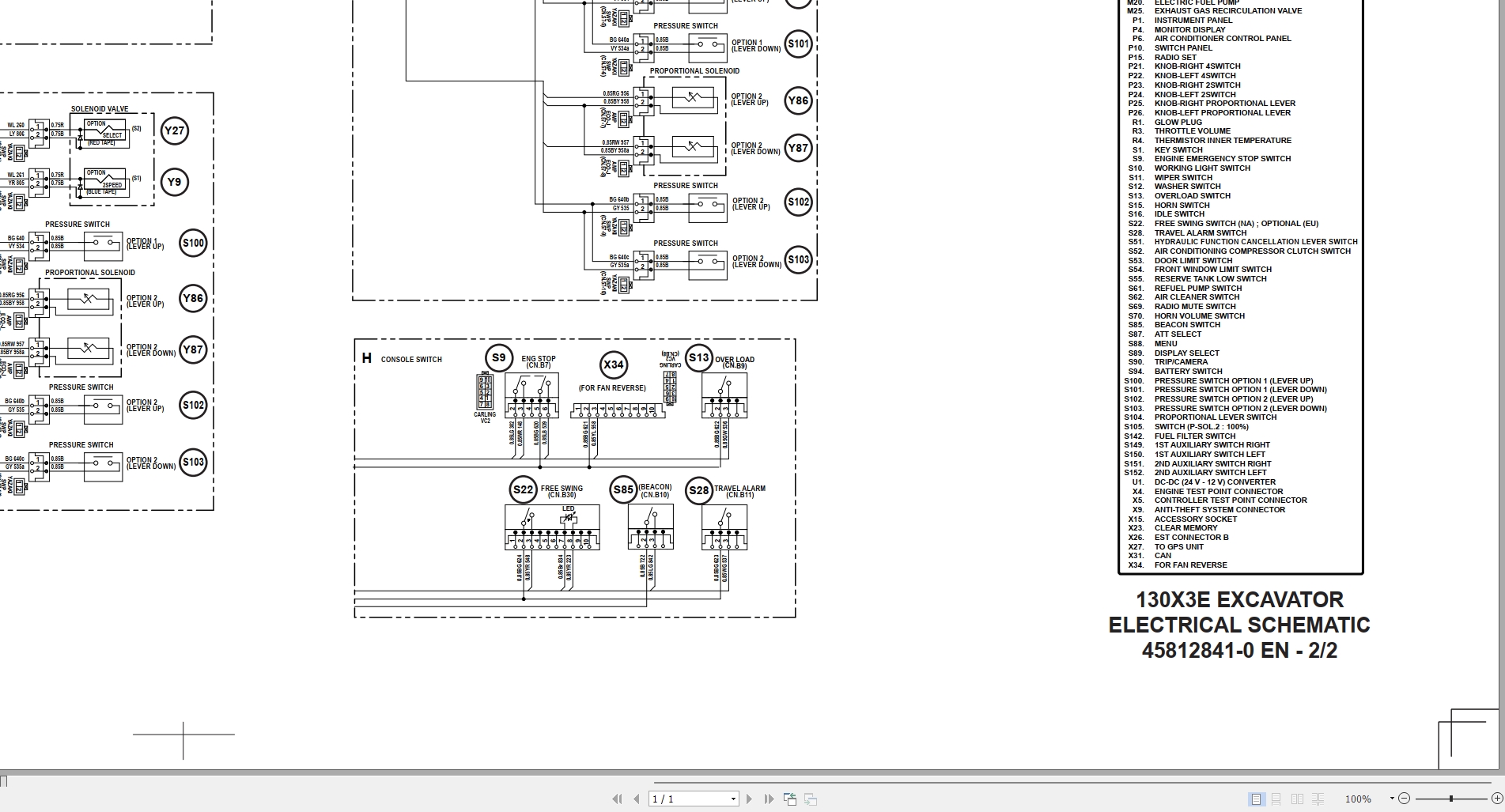 Link Belt Excavator 130X3E Service Manual Hydraulic And Electrical Schematic ES (4)