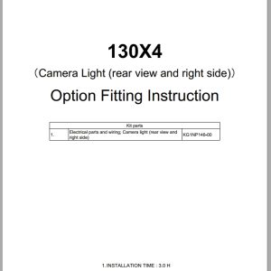 Link Belt Excavator 130X4 Field Kits (1)
