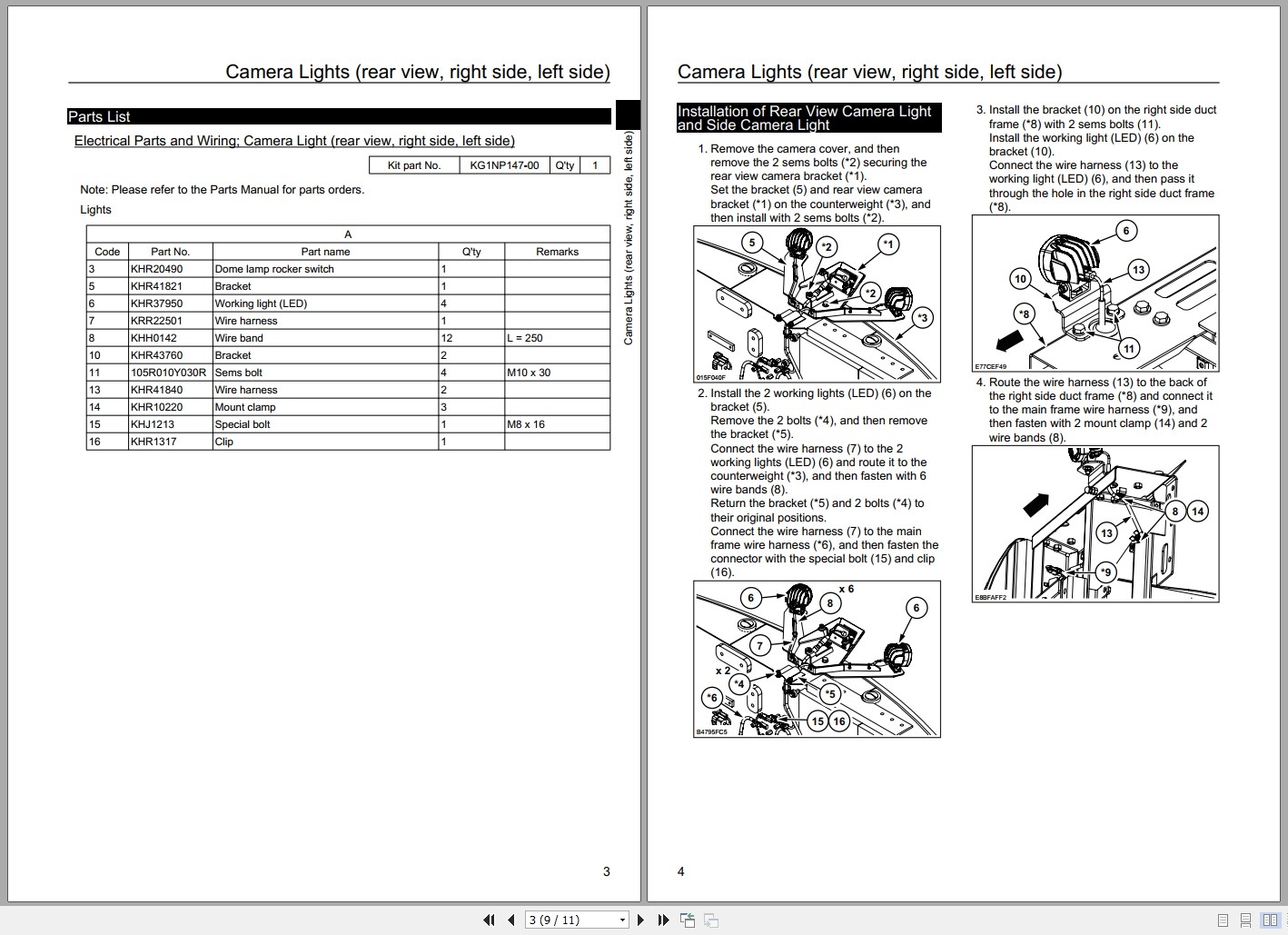 Link Belt Excavator 130X4 Field Kits (2)