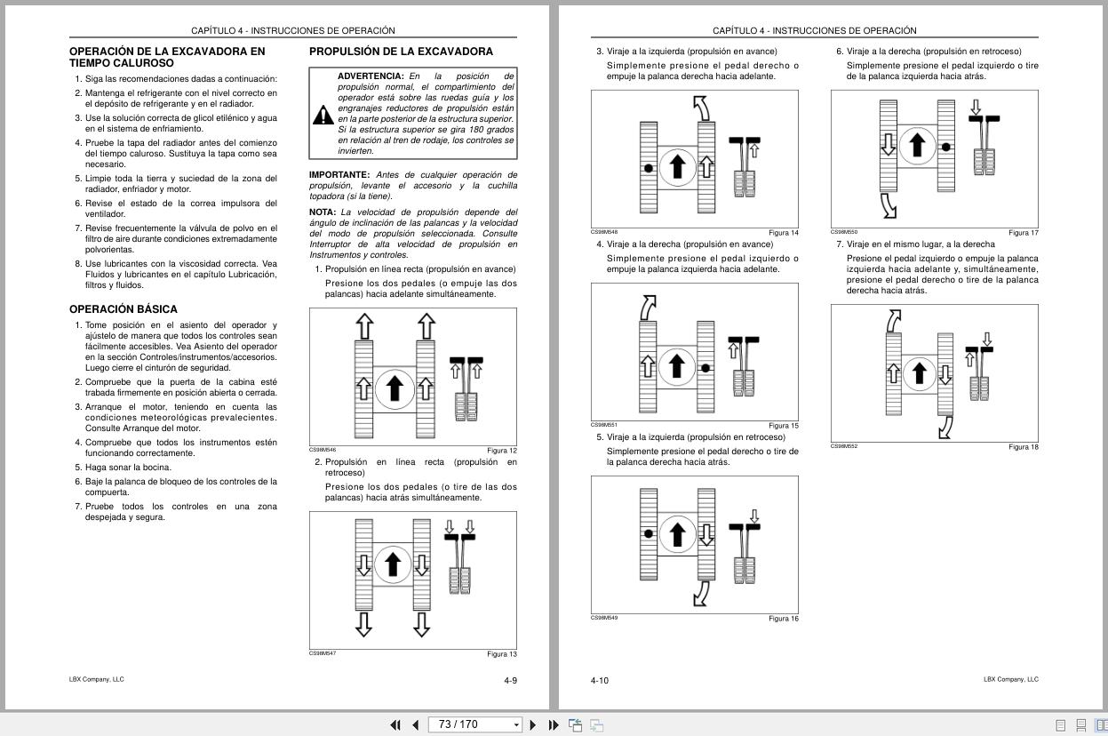 Link Belt Excavator 135 Spin Ace Tier 3 Operator Manual ES (2)