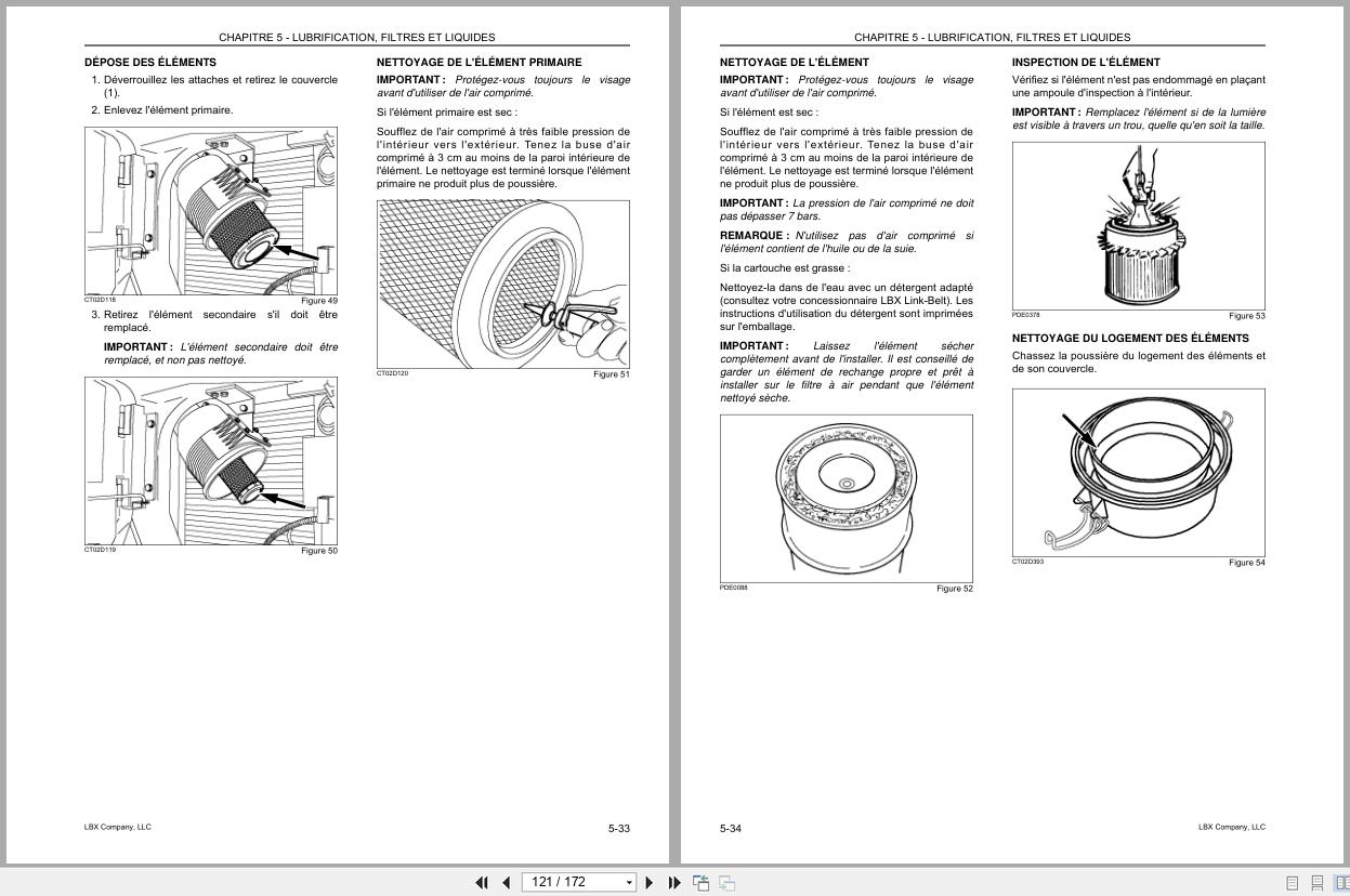 Link Belt Excavator 135 Spin Ace Tier 3 Operator Manual FR (2)