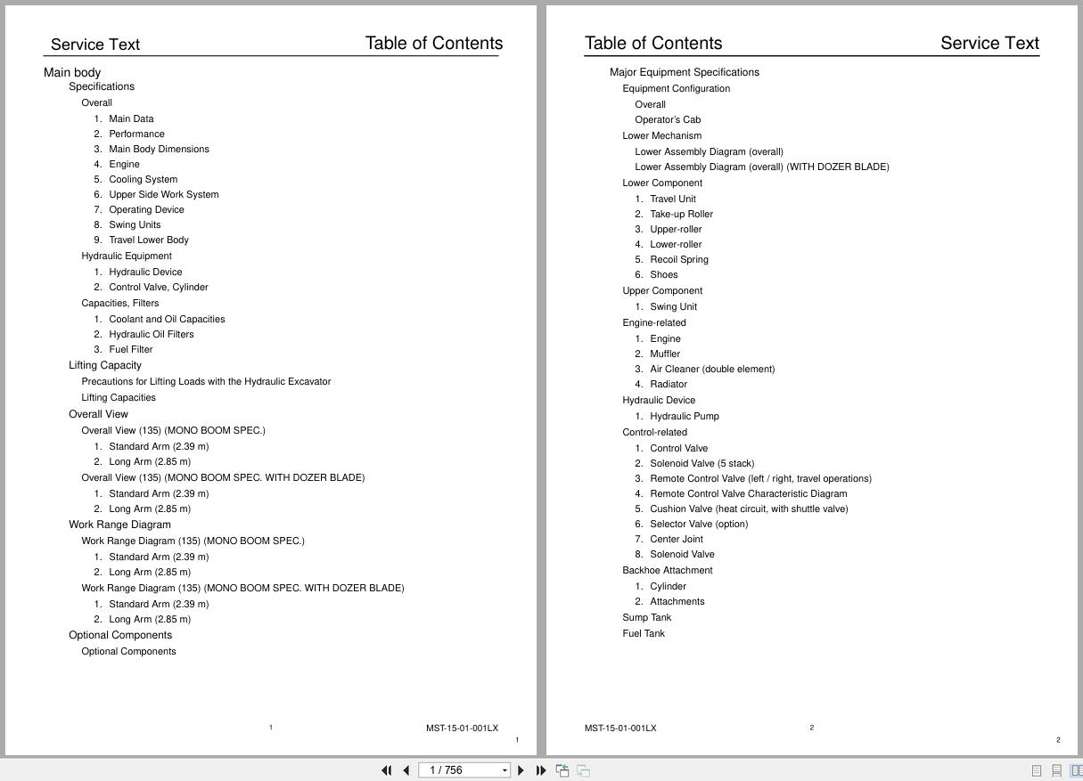 Link Belt Excavator 135 Spin Ace Tier 3 Shop Manual (1)