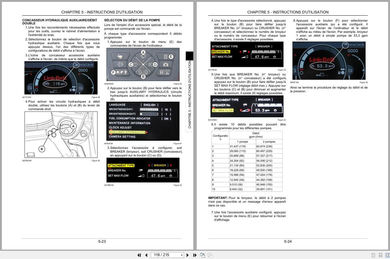 Link Belt Excavator 145X3 Operator Manual 145X3 OM LXG 00 FR 2013 (2)