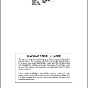 Link Belt Excavator 160LX Shop Manual 1031 2001 (1)