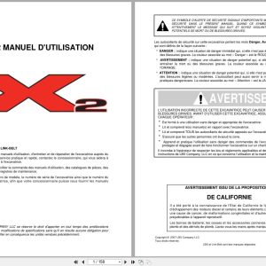 Link Belt Excavator 160X2 Operator Manual FR (1)