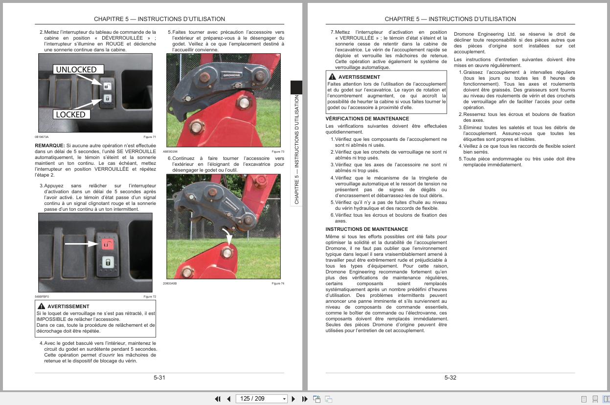 Link Belt Excavator 160X3 Operator Manual 160X3 OM LXG 01 FR (2)