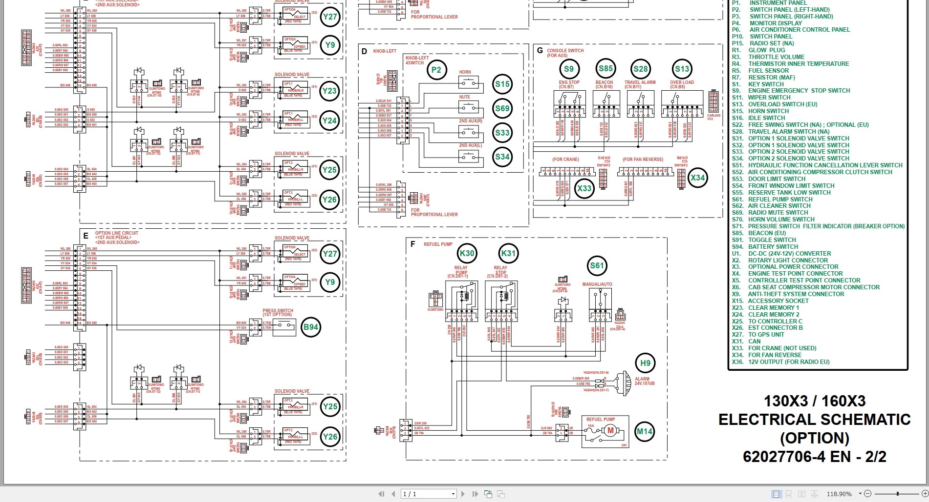 Link Belt Excavator 160X3 Service Manual Hydraulic And Electrical Schematic (3)