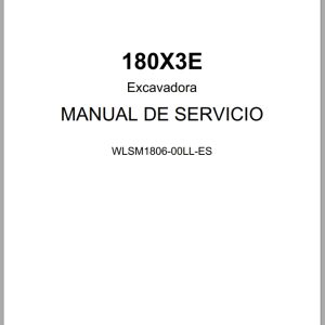 Link Belt Excavator 180X3E Service Manual Hydraulic And Electrical Schematic ES (1)