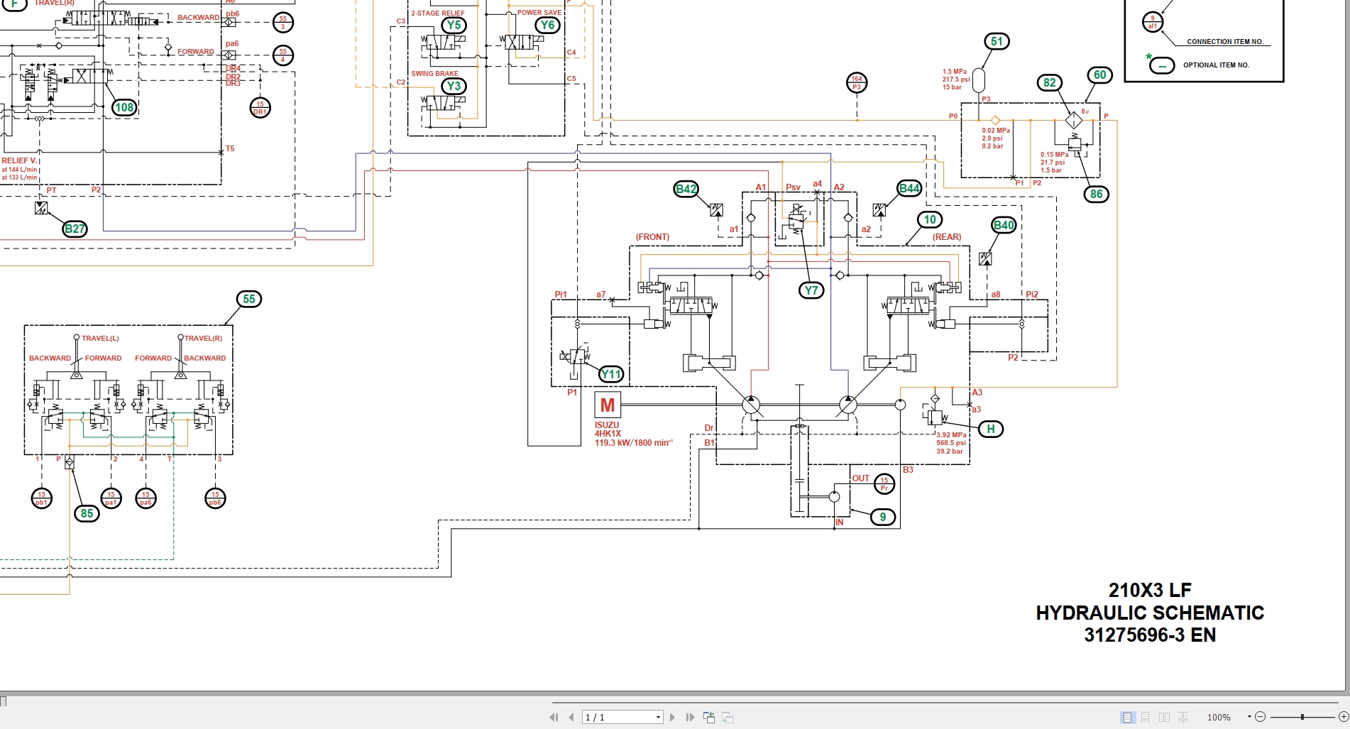 Link Belt Excavator 210X3 LF Service Manual Hydraulic And Electrical Schematic (4)