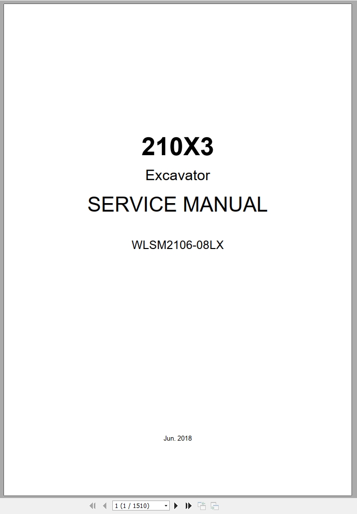 Link Belt Excavator 210X3 Service Manual Hydraulic And Electrical Schematic (1)