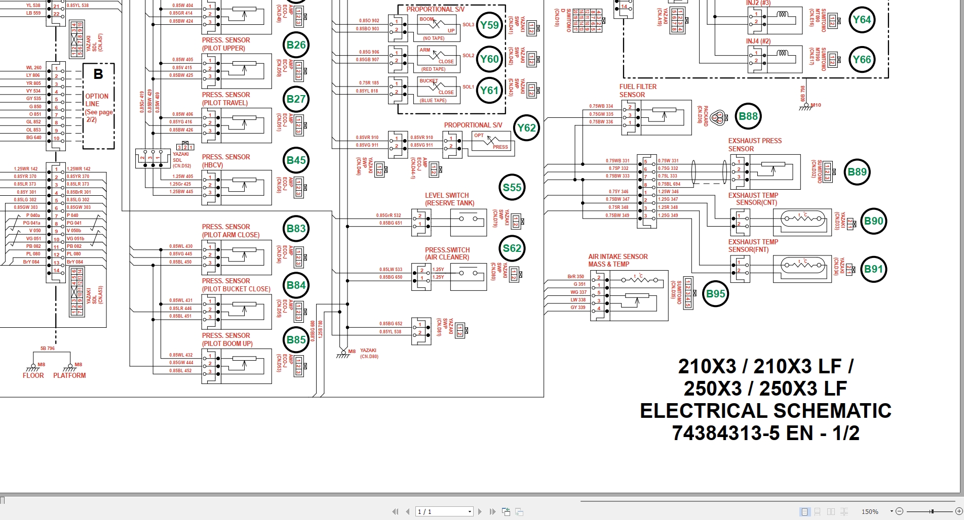 Link Belt Excavator 210X3 Service Manual Hydraulic And Electrical Schematic (3)