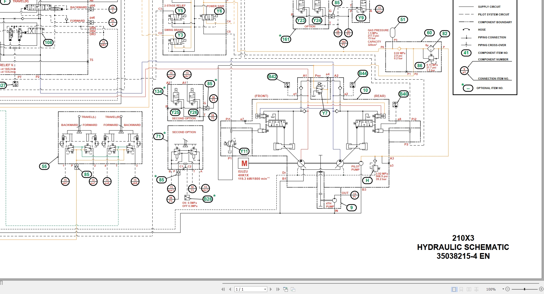 Link Belt Excavator 210X3 Service Manual Hydraulic And Electrical Schematic (4)