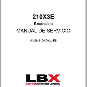 Link Belt Excavator 210X3E Service Manual Hydraulic And Electrical Schematic ES (1)