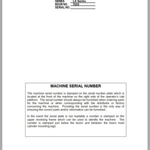 Link Belt Excavator 240LX Shop Manual 1033 2001 (1)