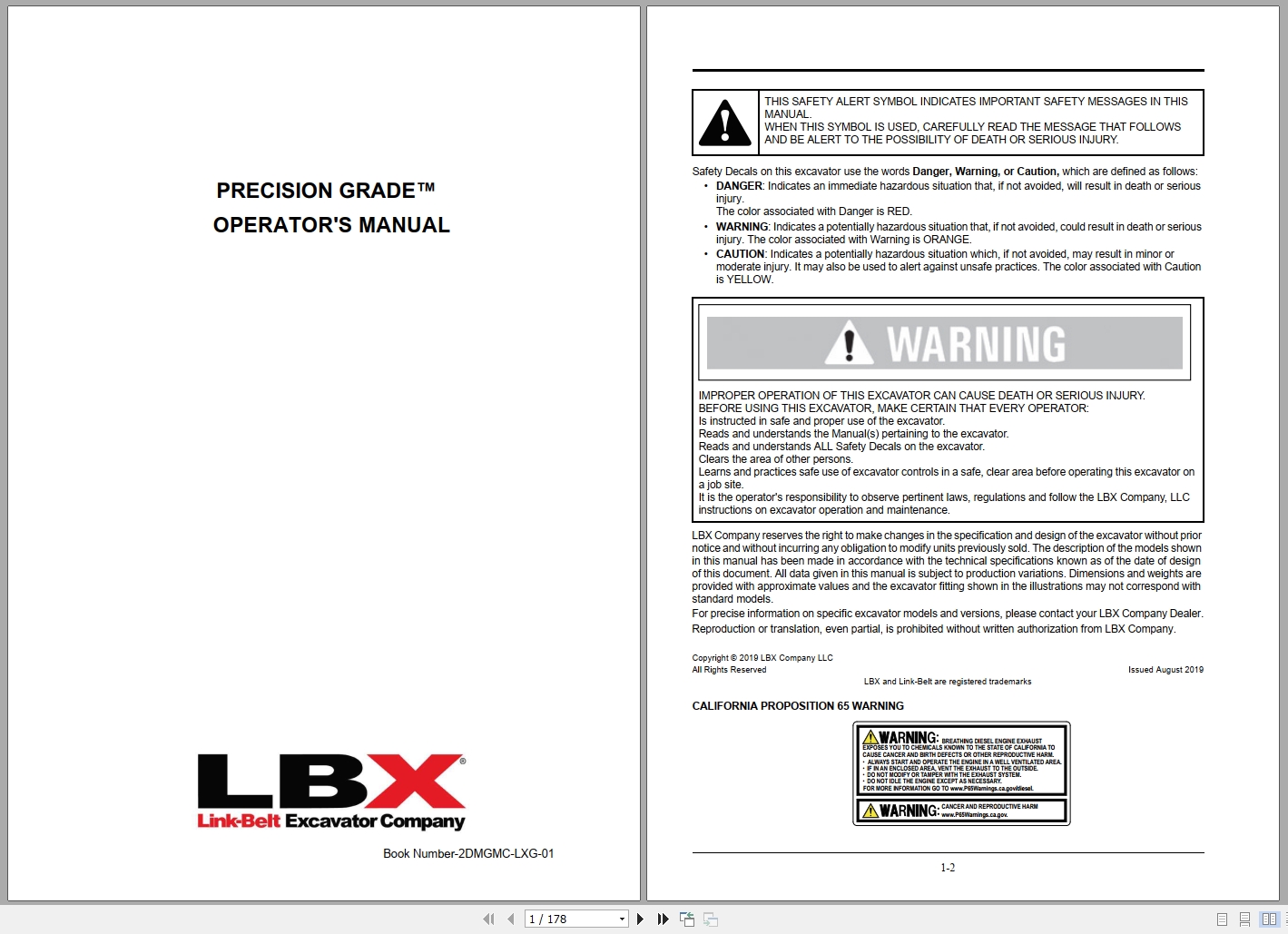 Link Belt Excavator 245X4 Field Kits (2)