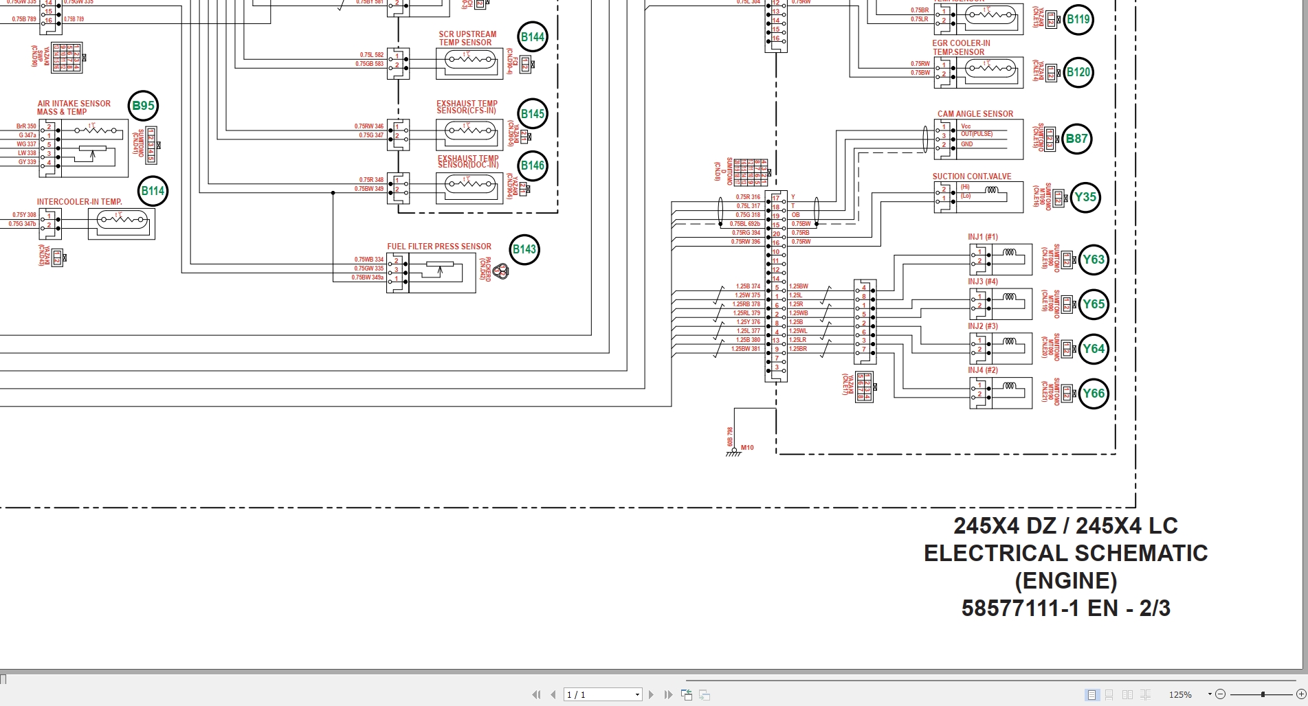 Link Belt Excavator 245X4 Hydraulic And Electrical Schematic (1)